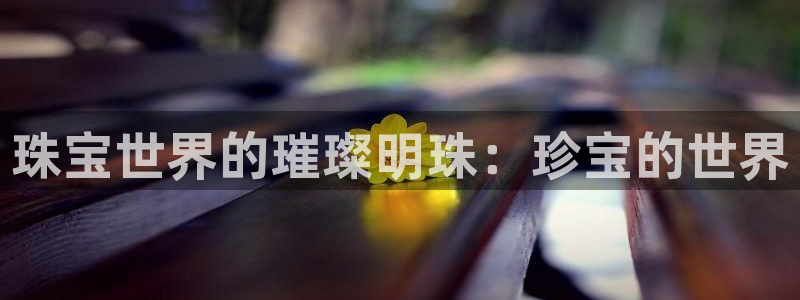 新航娱乐官方：珠宝世界的璀璨明珠：珍宝的世界