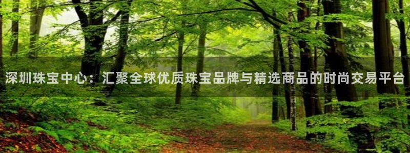 新航娱乐主管是谁：深圳珠宝中心：汇聚全球优质珠宝品牌与精选商